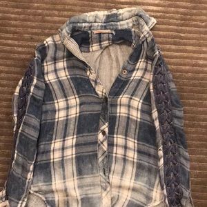 Blue Plaid Long - Sleeve
